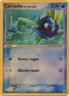 Carvanha de Team Aqua (EX Team Magma vs Team Aqua #48/95)