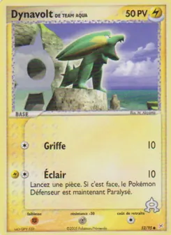 Dynavolt de Team Aqua (EX Team Magma vs Team Aqua #52/95)