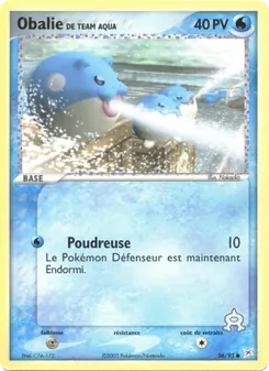 Obalie de Team Aqua (EX Team Magma vs Team Aqua #56/95)