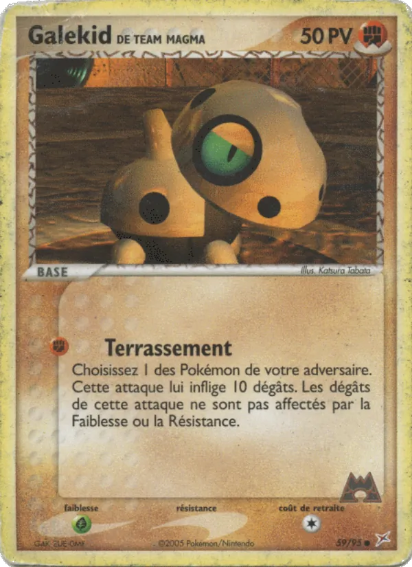 Galekid de Team Magma (EX Team Magma vs Team Aqua #59/95)