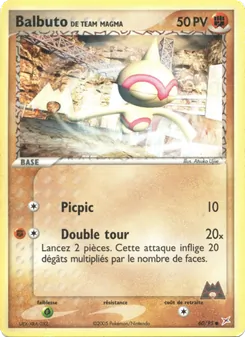 Balbuto de Team Magma (EX Team Magma vs Team Aqua #60/95)