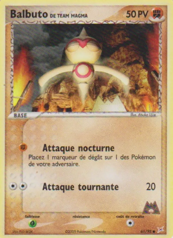 Balbuto de Team Magma (EX Team Magma vs Team Aqua #61/95)