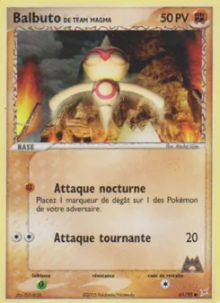 Balbuto de Team Magma (EX Team Magma vs Team Aqua #61/95)