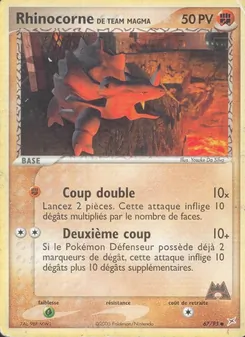 Rhinocorne de Team Magma (EX Team Magma vs Team Aqua #67/95)