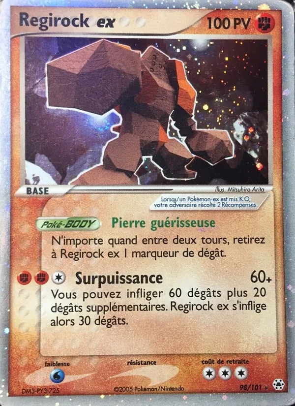 Regirock ex (EX Légendes Oubliées #98/101)