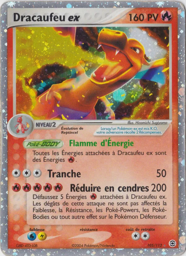 Dracaufeu ex (EX Rouge Feu & Vert Feuille #105/112)