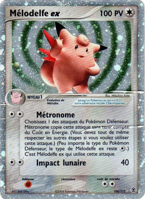 Mélodelfe ex (EX Rouge Feu & Vert Feuille #106/112)