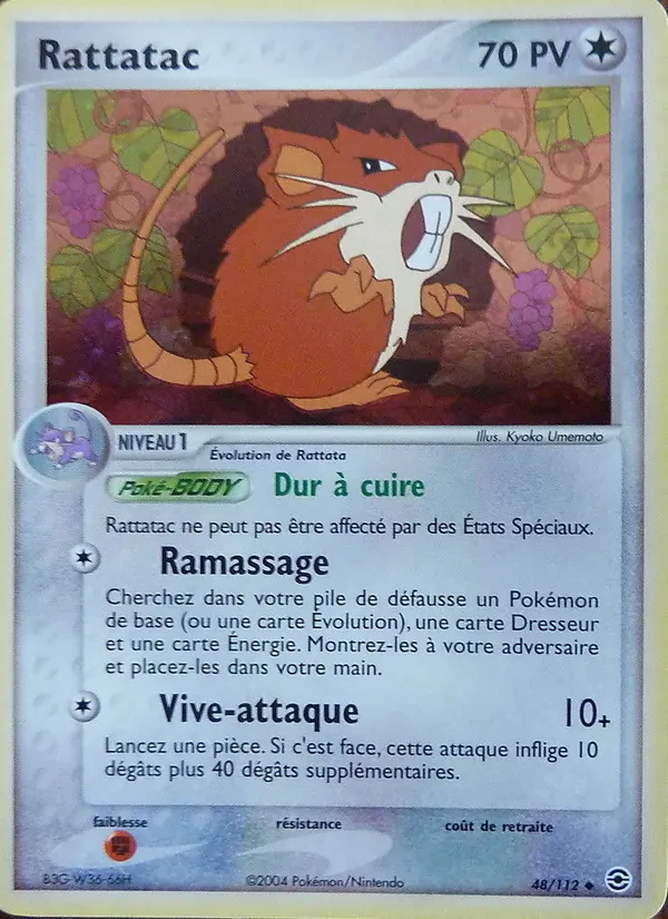 Rattatac (EX Rouge Feu & Vert Feuille #48/112)