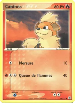 Caninos (EX Rouge Feu & Vert Feuille #64/112)
