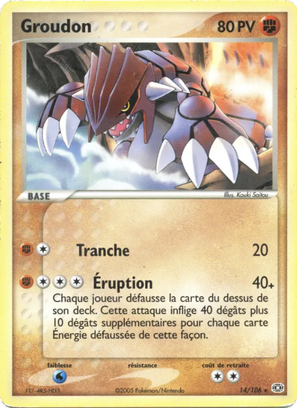 Groudon (EX Émeraude #14/106)