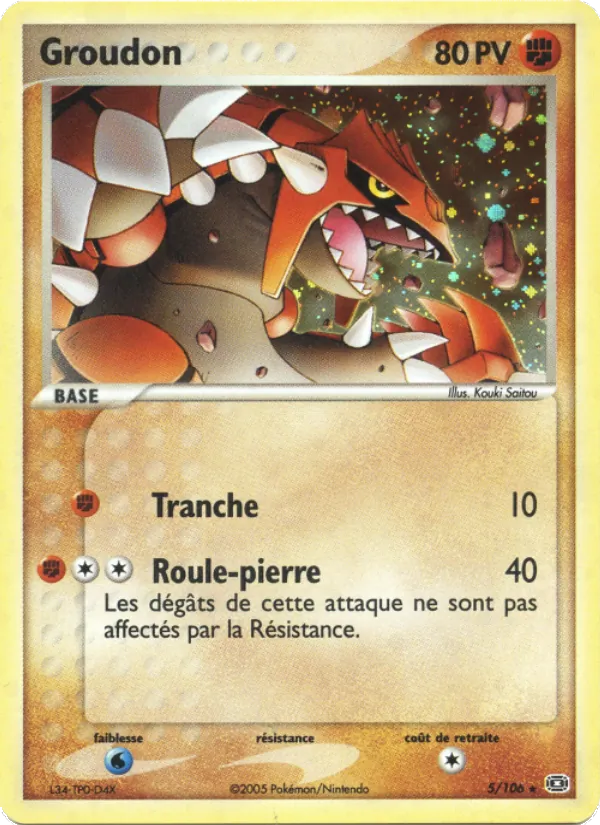 Groudon (EX Émeraude #5/106)