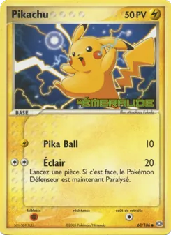 Pikachu (EX Émeraude #60/106)