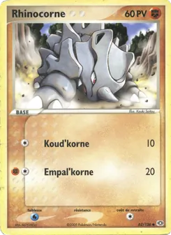 Rhinocorne (EX Émeraude #62/106)