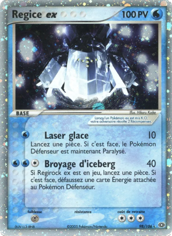 Regice ex (EX Émeraude #98/106)