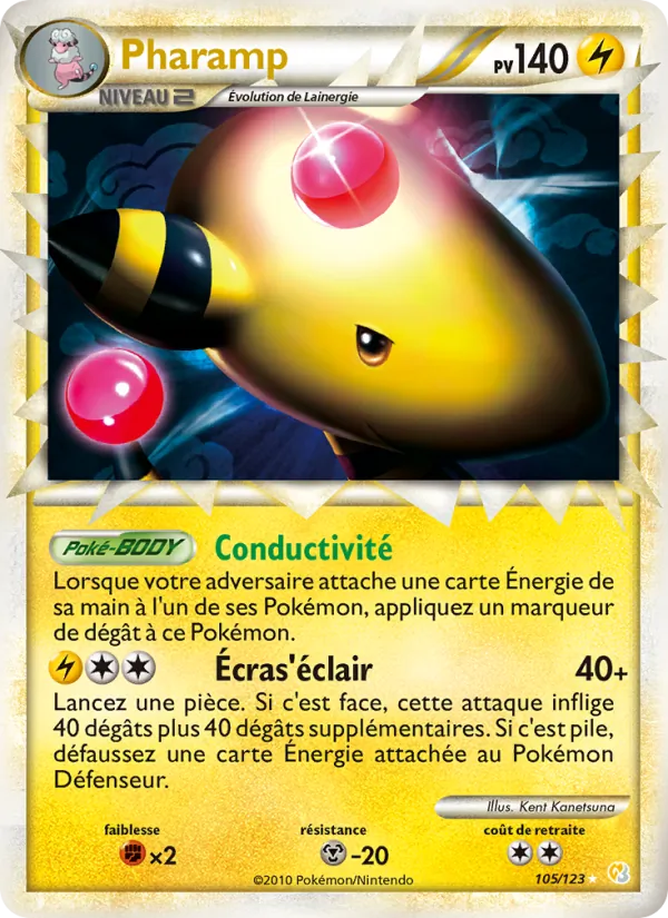 Pharamp (HeartGold SoulSilver #105/123)