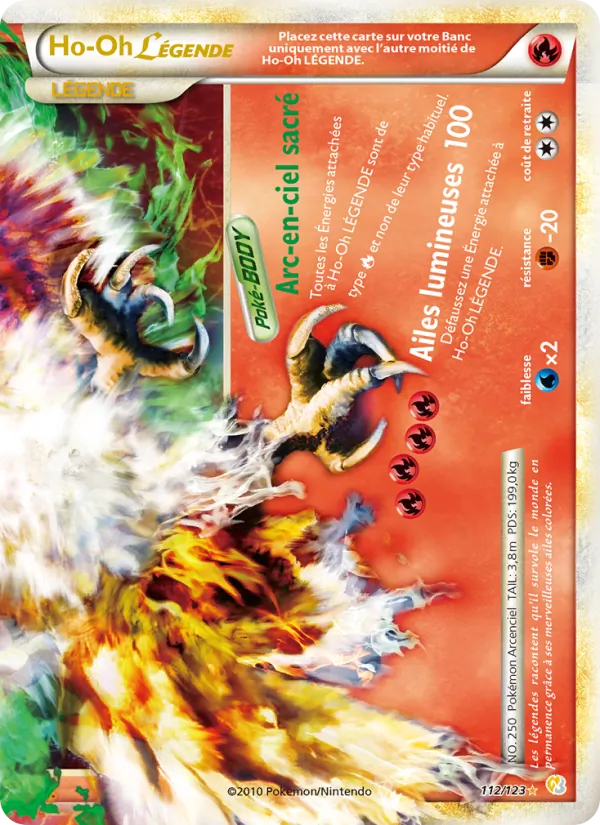 Ho-Oh LÉGENDAIRE (HeartGold SoulSilver #112/123)