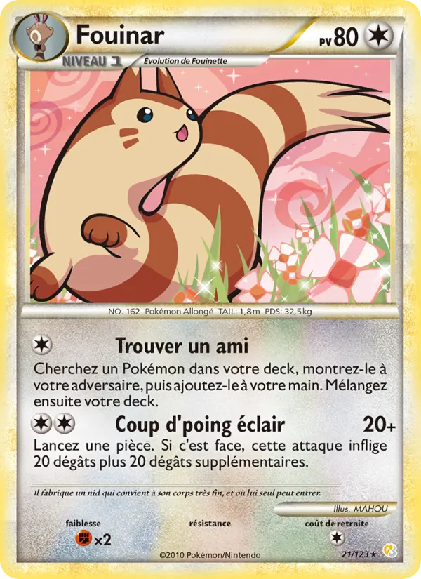 Fouinar (HeartGold SoulSilver #21/123)