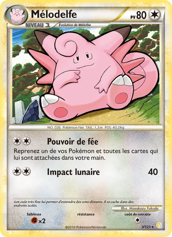 Mélodelfe (HeartGold SoulSilver #3/123)