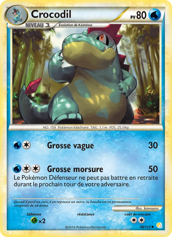Crocodil (HeartGold SoulSilver #38/123)