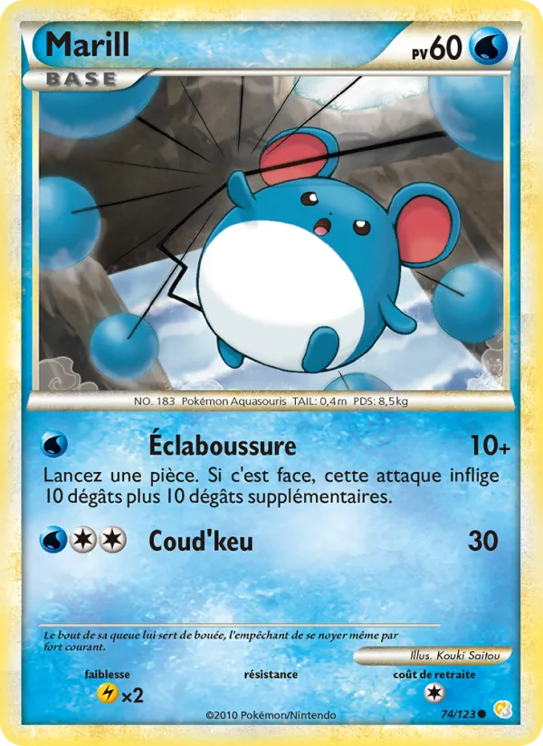 Marill (HeartGold SoulSilver #74/123)