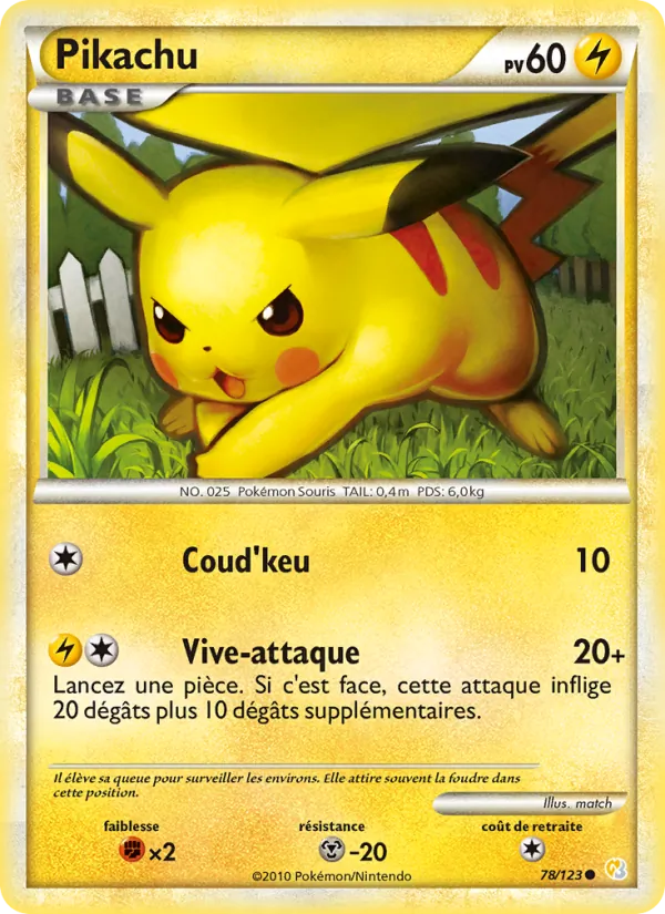 Pikachu (HeartGold SoulSilver #78/123)