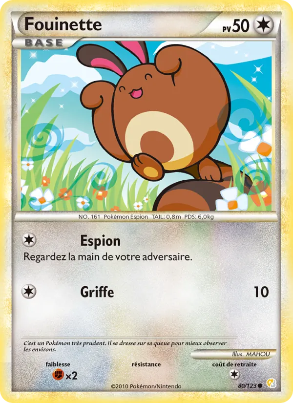 Fouinette (HeartGold SoulSilver #80/123)