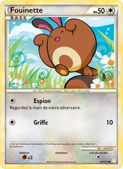 Fouinette (HeartGold SoulSilver #80/123)