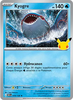 Kyogre (30ᵉ Anniversaire #019/128)