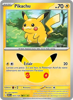Pikachu (30ᵉ Anniversaire #023/128)