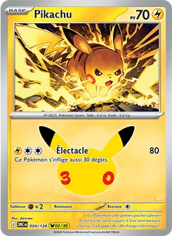 Pikachu (30ᵉ Anniversaire #024/128)