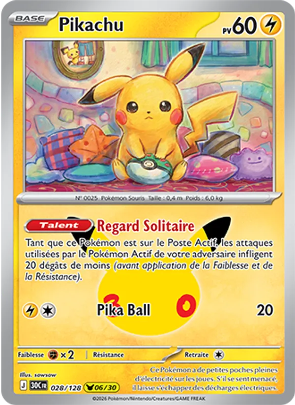 Pikachu (30ᵉ Anniversaire #028/128)