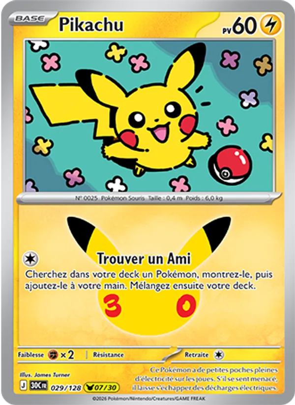 Pikachu (30th Celebration #029/128)