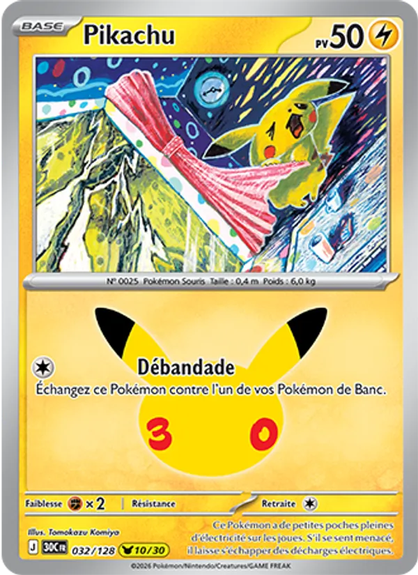 Pikachu (30th Celebration #032/128)
