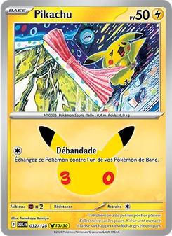 Pikachu (30ᵉ Anniversaire #032/128)