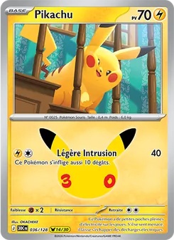 Pikachu (30ᵉ Anniversaire #036/128)