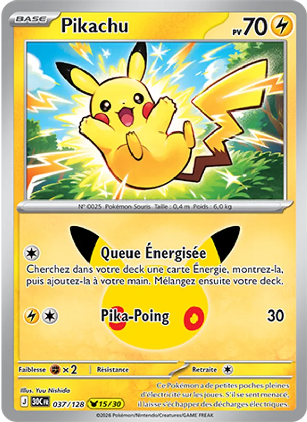 Pikachu (30th Celebration #037/128)