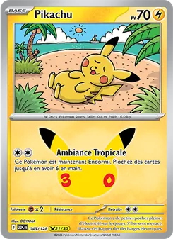 Pikachu (30ᵉ Anniversaire #043/128)
