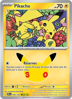 Pikachu (30ᵉ Anniversaire #048/128)