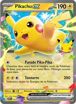 Pikachu-ex (30ᵉ Anniversaire #053/128)