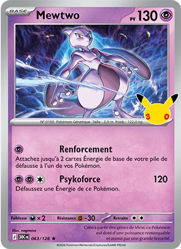Mewtwo (30ᵉ Anniversaire #063/128)
