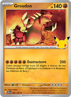 Groudon (30ᵉ Anniversaire #082/128)