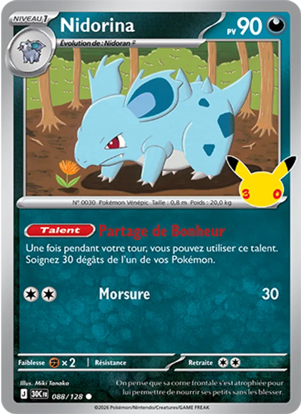 Nidorina (30th Celebration #088/128)