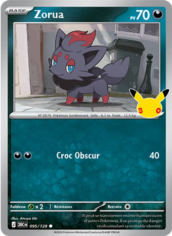 Zorua (30ᵉ Anniversaire #095/128)