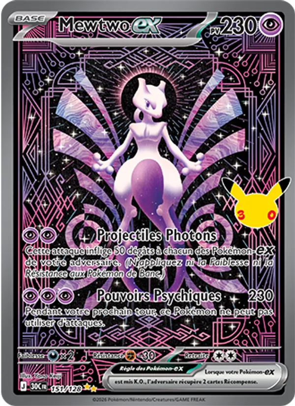 Mewtwo-ex (30th Celebration #151/128)