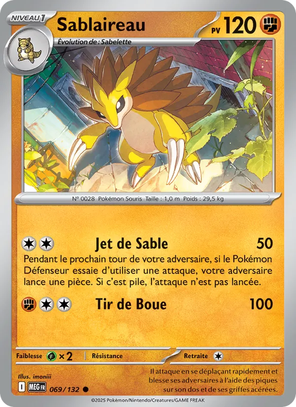 Sablaireau (Méga-Évolution #069/132)
