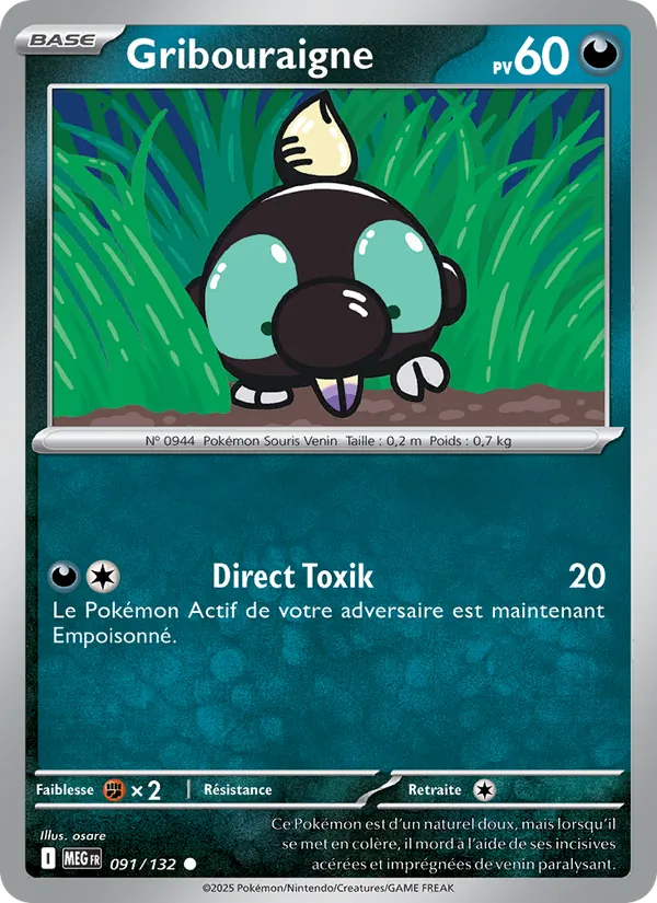 Gribouraigne (Méga-Évolution #091/132)