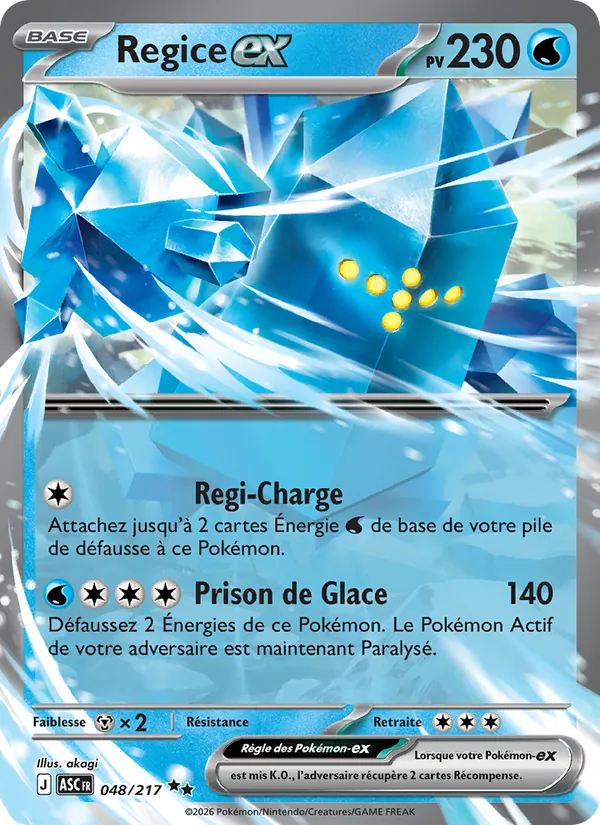 Regice-ex (Ascended Heroes #048/217)