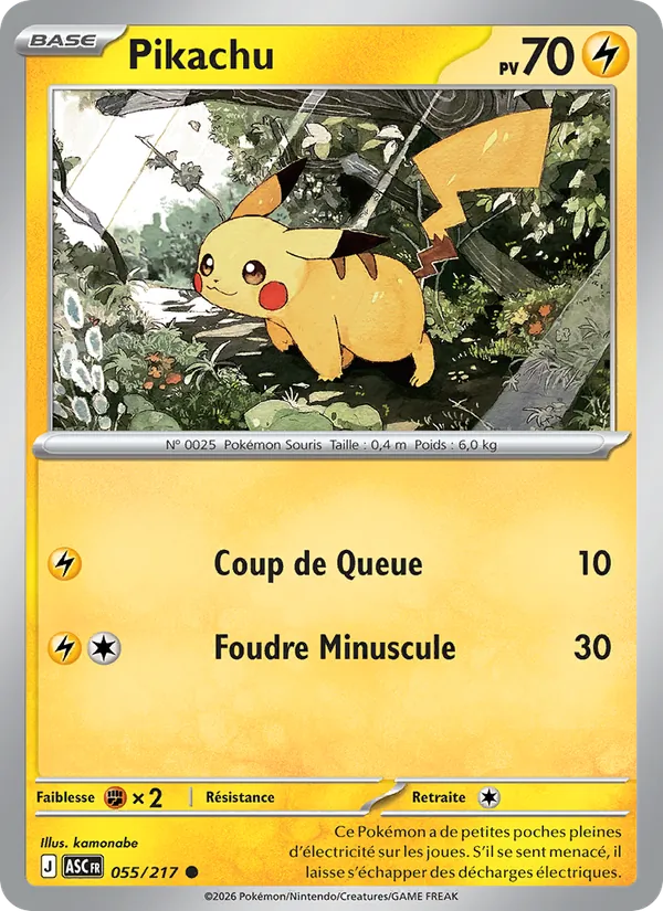 Pikachu (Héros Transcendants #055/217)