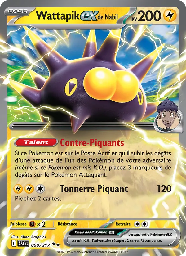 Wattapik-ex de Nabil (Héros Transcendants #068/217)