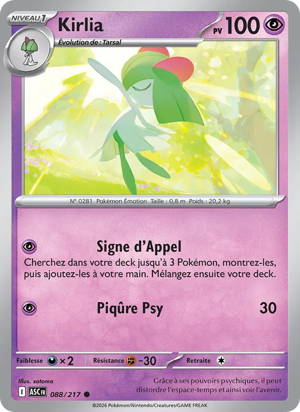 Kirlia (Héros Transcendants #088/217)